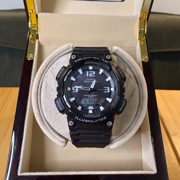 Casio Tough Solar AQ-S810W Analog + Digital Multifunction Watch, 46mm - Picture 1 of 4